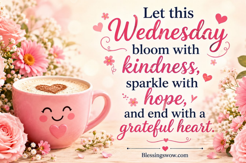 200+ Cute Wednesday Blessings, Quotes, and Prayers to Make Your Day Easier