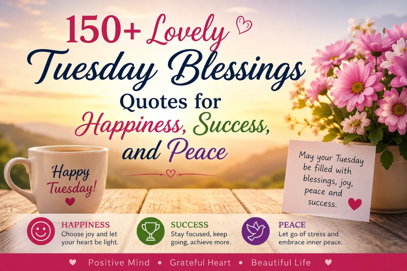 150+ Lovely Tuesday Blessings Quotes for Happiness, Success, and Peace