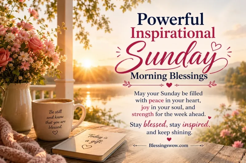 150+ Powerful Inspirational Sunday Morning Blessings, Images, and Quotes